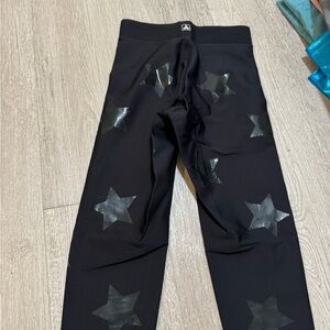 ultracor Black Leggings with Glossy Star Accents